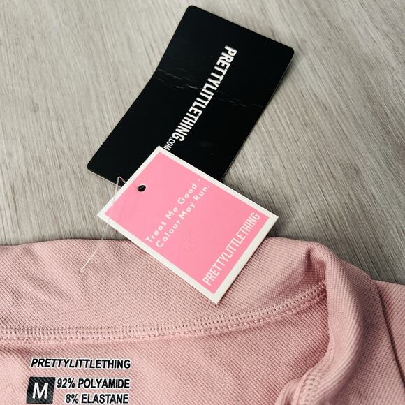 Pretty Little Thing Pink Zip Up Sweater Jacket Hoodie For Girls Size Medium - Picture 4 of 5